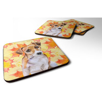 "Caroline's Treasures Jack Russell Terrier #2 Fall Decorative coasters, Multicolor"