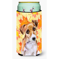 "Caroline's Treasures Jack Russell Terrier #2 Fall Decorative Can Hugger, Tall Boy, Multicolor"