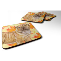 "Caroline's Treasures Shar Pei Puppy Fall Decorative coasters, Multicolor"