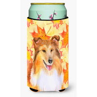 "Caroline's Treasures Sheltie Fall Decorative Can Hugger, Tall Boy, Multicolor"