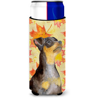 "Caroline's Treasures Miniature Pinscher #2 Fall Decorative Can Hugger, Slim, Multicolor"