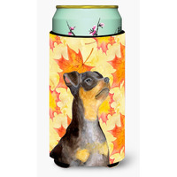 "Caroline's Treasures Miniature Pinscher #2 Fall Decorative Can Hugger, Tall Boy, Multicolor"