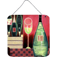 "Caroline's Treasures Wine Collection Blanc by Cathy Brear Wall or Door Hanging Prints BCBR0068DS66, 6HX6W, Multicolor"