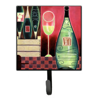"Caroline's Treasures Wine Collection Blanc by Cathy Brear Leash or Key Holder BCBR0068SH4, Small, Multicolor"