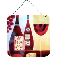 "Caroline's Treasures Wine Collection Rouge by Cathy Brear Wall or Door Hanging Prints BCBR0069DS66, 6HX6W, Multicolor"