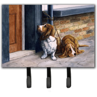"Caroline's Treasures BDBA0016TH68 Bassets Basset Hound Leash or Key Holder, Large, Multicolor"
