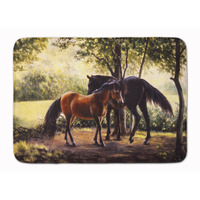 "Caroline's Treasures Horses by Daphne Baxter Floor Mat, 19"" x 27"", Multicolor"