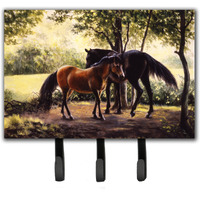 "Caroline's Treasures Horses by Daphne Baxter Leash or Key Holder BDBA0055TH68, Triple, Multicolor"
