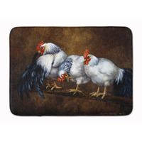"Caroline's Treasures Roosting Rooster and Chickens Floor Mat, 19"" x 27"", Multicolor"