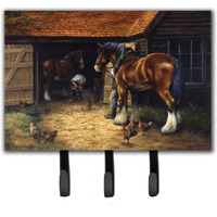 "Caroline's Treasures Horse and The Blacksmith by Daphne Baxter Leash or Key Holder BDBA0086TH68, Triple"