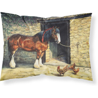 "Caroline's Treasures Horse and Chickens by Daphne Baxter Fabric Standard Pillowcase BDBA0087PILLOWCASE, Multicolor"