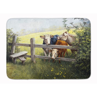 "Caroline's Treasures Cows in a Buttercup Meadow Floor Mat, 19"" x 27"", Multicolor"