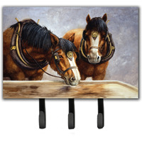 "Caroline's Treasures Horses Taking a Drink of Water Leash or Key Holder BDBA0119TH68, Triple"