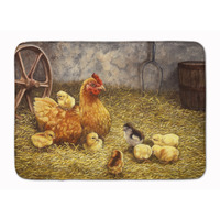 "Caroline's Treasures Chicken Hen and Her Chicks Floor Mat, 19"" x 27"", Multicolor"