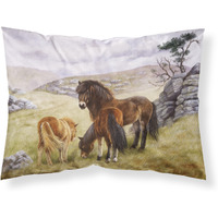 "Caroline's Treasures Horses in the Meadow Fabric Standard Pillowcase BDBA0189PILLOWCASE, Multicolor"