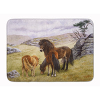 "Caroline's Treasures Horses in the Meadow Floor Mat, 19"" x 27"", Multicolor"