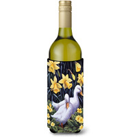 "Caroline's Treasures BDBA0279LITERK ""Ducks by Daphne Baxter"" Wine Bottle Beverage Insulator Hugger, 750ml, Multicolor"