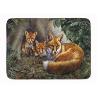 "Caroline's Treasures Family of Foxes at Home Floor Mat, 19"" x 27"", Multicolor"