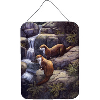 "Caroline's Treasures Otters by the Waterfall by Daphne Baxter Wall or Door Hanging Prints BDBA0293DS1216, 16""H x 12""W, Multicolor"
