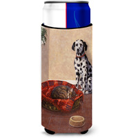 "Caroline's Treasures Dalmatian Somebody Is in My Bed Michelob Ultra Koozies for Slim Cans, Multicolor"