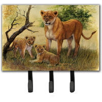 "Caroline's Treasures Lion and Cubs by Daphne Baxter Leash or Key Holder BDBA0307TH68, Triple"