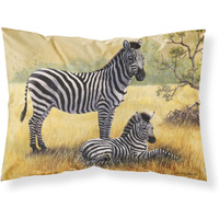 "Caroline's Treasures Zebras by Daphne Baxter Fabric Standard Pillowcase BDBA0308PILLOWCASE, Multicolor"
