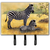 "Caroline's Treasures Zebras by Daphne Baxter Leash or Key Holder BDBA0308TH68, Triple"