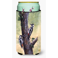 "Caroline's Treasures BDBA0335TBC ""Woodpeckers by Daphne Baxter"" Tall Boy Beverage Insulator Hugger, Multicolor"
