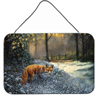 "Caroline's Treasures Fox on the Hunt Wall or Door Hanging Prints BDBA0347DS812, 8HX12W"