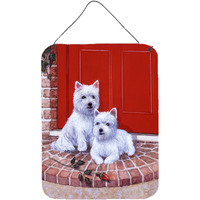 "Caroline's Treasures Red Westies Wall or Door Hanging Prints BDBA0348DS1216, 16HX12W, Multicolor"