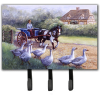 "Caroline's Treasures Geese Crossing before the Horse Leash or Key Holder BDBA0351TH68, Triple"
