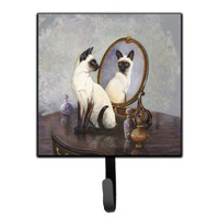 "Caroline's Treasures Siamese Reflection by Daphne Baxter Leash or Key Holder BDBA0360SH4, Small, Multicolor"
