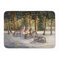 "Caroline's Treasures Wolves by Daphne Baxter Floor Mat, 19"" x 27"", Multicolor"