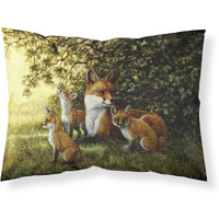 "Caroline's Treasures Foxes Resitng under the Tree Fabric Standard Pillowcase BDBA0382PILLOWCASE, Multicolor"