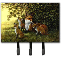 "Caroline's Treasures Foxes Resitng under the Tree Leash or Key Holder BDBA0382TH68, Triple"