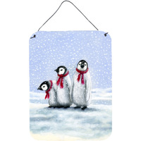 "Caroline's Treasures Penguins by Daphne Baxter Wall or Door Hanging Prints BDBA0419DS1216, 16""H x 12""W, Multicolor"