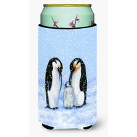 "Caroline's Treasures BDBA0427TBC ""Penguin Family by Daphne Baxter"" Tall Boy Beverage Insulator Hugger, Multicolor"