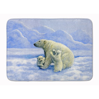 "Caroline's Treasures Polar Bears by Daphne Baxter Floor Mat, 19"" x 27"", Multicolor"