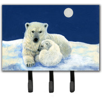 "Caroline's Treasures Polar Bears Moonlight Snuggle Leash or Key Holder BDBA0429TH68, Triple, Multicolor"
