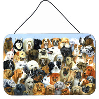 "Caroline's Treasures Fifty One Dogs Wall or Door Hanging Prints BDBA0441DS812, 8HX12W"