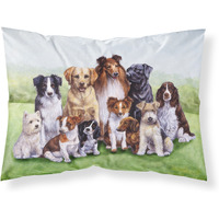 "Caroline's Treasures Springtime Dogs Fabric Standard Pillowcase BDBA316BPILLOWCASE, Multicolor"