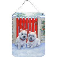 "Caroline's Treasures Red Gate Westies Wall or Door Hanging Prints BDBA447CDS1216, 16HX12W, Multicolor"