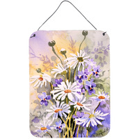 "Caroline's Treasures Daisies by Maureen Bonfield Wall or Door Hanging Prints BMBO0115DS1216, 16HX12W, Multicolor"