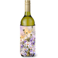 "Caroline's Treasures Daisies by Maureen Benfield Wine Bottle Koozie Hugger, 750ml, Multicolor"