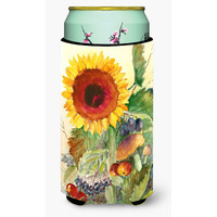"Caroline's Treasures Autumn Flowers I by Maureen Benfield Tall Boy Koozie Hugger, Multicolor"