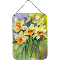 "Caroline's Treasures Daffodils by Maureen Bonfield Wall or Door Hanging Prints BMBO0880DS1216, 16HX12W, Multicolor"