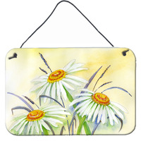 "Caroline's Treasures Daisies by Maureen Bonfield Wall or Door Hanging Prints BMBO1108DS812, 8HX12W, Multicolor"
