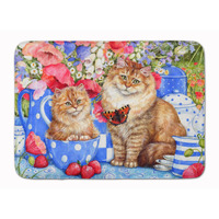 "Caroline's Treasures Blue Cats Floor Mat, 19"" x 27"", Multicolor"