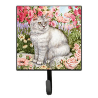 "Caroline's Treasures Cats Just Looking in the fish bowl Leash or Key Holder CDCO0244SH4, Small, Multicolor"