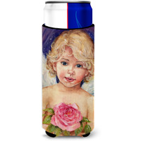 "Caroline's Treasures CDCO0249MUK ""Little Angel by Debbie Cook"" Ultra Beverage Insulators for Slim Cans, Multicolor"
